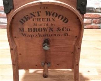 Bent Wood Churn, in excellent condition!