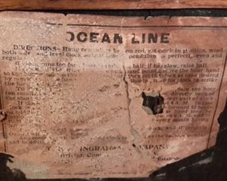 Ingraham, 'Ocean Line' clock.