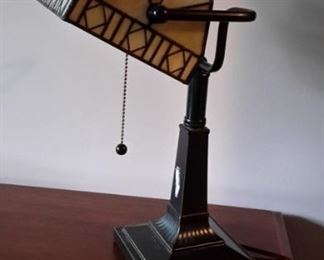 Tiffany style desk lamp.