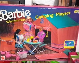 Barbie Western Fun Camping Playset, complete.