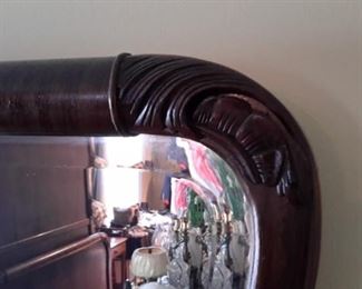 Lovely antique dresser with swivel mirror. Top of dresser needs repair due to water damage...priced to sell!