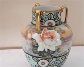 Stunning Nippon 3-handled vase/urn! No nicks, cracks or chips!