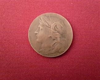 1904 St. Louis America Welcomes the World coin