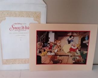 Snow White and the Seven Dwarves Exclusive Commemorative Lithograph, 1994