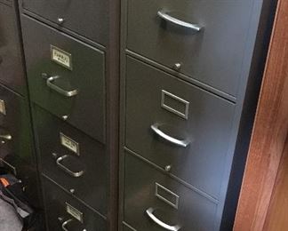 2 4-Drawer File Cabinets