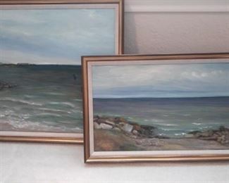 Set of two pictures of beach scences https://ctbids.com/#!/description/share/212896
