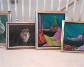 Four Colorful Still Life Style Paintings https://ctbids.com/#!/description/share/213178