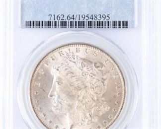 Lot 279 - Coin 1885-O Morgan Silver Dollar PCGS MS64