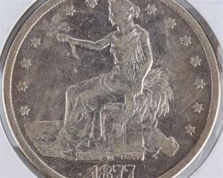 Lot 27 - Coin 1877-S United States Trade Dollar VF+