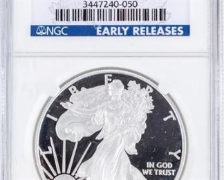 Lot 123 - Coin 2010-W Silver Eagle NGC PF69 UC