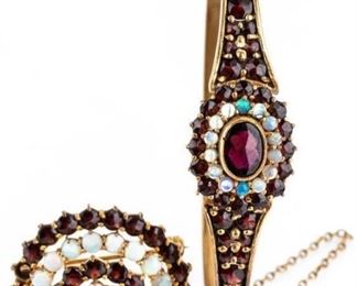 Lot 175 - Vintage Gold Filled Brooch & Bracelet