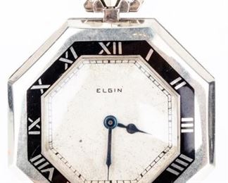 Lot 100 - Vintage Elgin Open Face 17 Jewel Pocket Watch