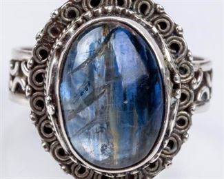 Lot 395 - Jewelry Sterling Silver & Stone Ring