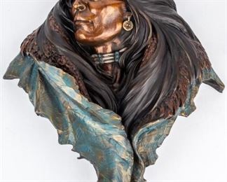 Lot 365 - Art Dan Garrett Ltd Ed Cast Bronze Wall Sculpture