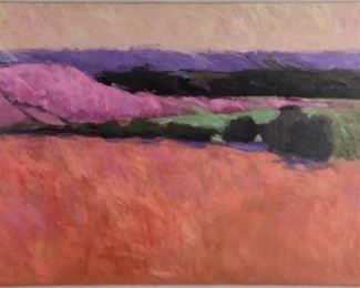 Lot 1 - Art Francis Dodd Oil on Canvas “Orange Meadow”