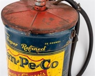 Lot 221 - Vintage Cen-Pe-Co 50 LBS Oil Can