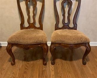 TWO NICE UPHOLSTERED SIDE CHAIRS