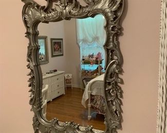 NICE LARGE MIRROR WITH PAINTABLE FRAME