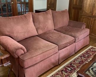 Rust/Gray Tweed Sofa ---Look at next pic for better idea of the color
