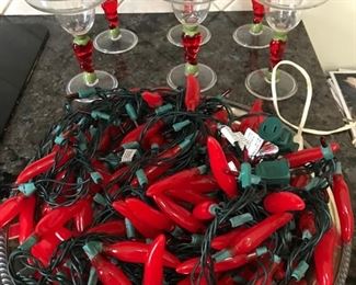 Festive Pepper Lights and Party Stems