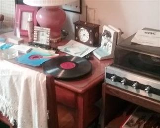Record Albums, Player, Desk
