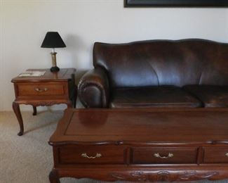Rosewood, coffee and 2 end tables