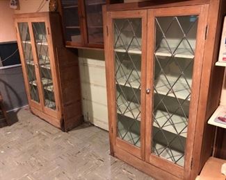 Leaded Glass Caninets