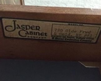 Jasper Cabinet Company Asian style secretary desk, china cabinet breakfront