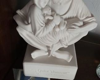 "A Quiet Moment" Stone Statue Figurine of The Holy Family  - Timothy P Schmalz