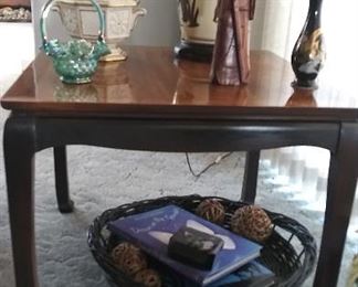 Lane walnut side tables