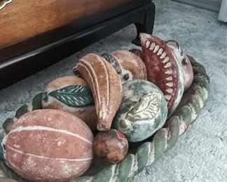 Mexican clay "fruit bowl"