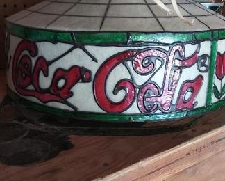 Vintage Coca-Cola bar lamp