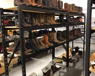 Size 9.5 Cowboy Boots . Shelves for sale as well