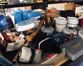 camping supplies, ice axe