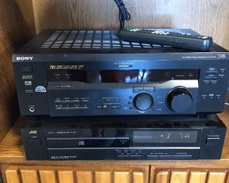 Sony receiver, JVC CD player