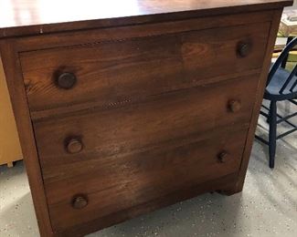 primitive 3 drawer chest
