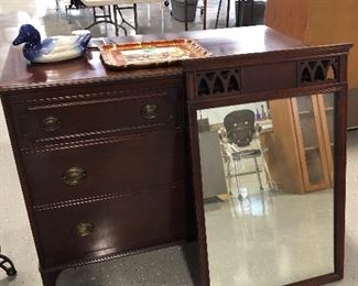 chest with mirror