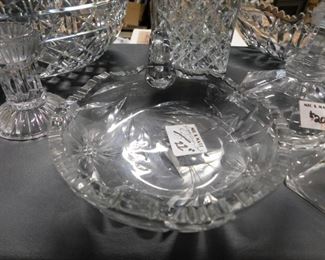 Assorted collectible crystal glassware
