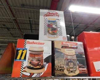 Assorted Budweiser collectible stein new in box