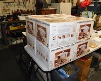 8 COMMERCIAL CHAFING DISHS STILL IN BOX