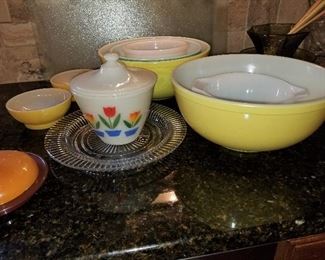 Vintage Pyrex and Fire King