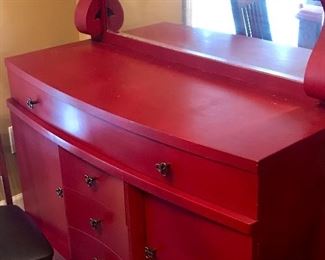 Vintage buffet. Not pictured table with 4 chairs