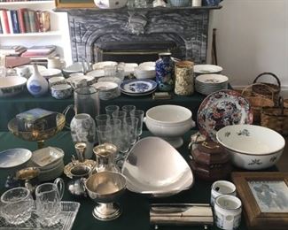 waterford, silver, china, glasses