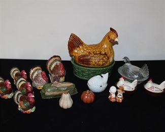 hens and turkeys-including Hens on nests