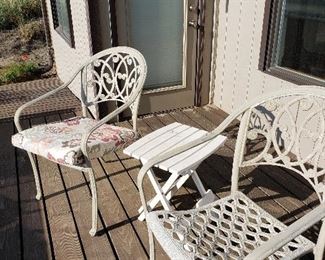 outdoor patio chairs- aluminum