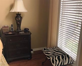 other bench, night stand and lamp!