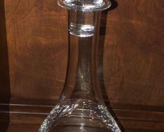 Beautiful crystal decanter with stopper
