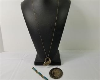 Collection of Sterling Silver and Turquoise Jewelry https://ctbids.com/#!/description/share/214389