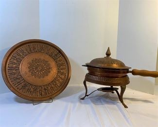 Middle Eastern Serving Tray and Fondue Set https://ctbids.com/#!/description/share/214271