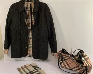Burberry Quilted Coat (Large), Handbag, Cashmere Purse https://ctbids.com/#!/description/share/214278